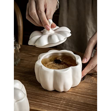 Stylish 123Arts Pumpkin Sugar Bowl for Every Kitchen