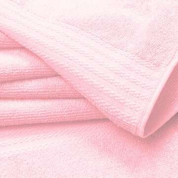 GLAMBURG Ultra Soft 8-Piece Towel Set - 100% Pure Ringspun Cotton, Contains 2 Oversized Bath Towels ...