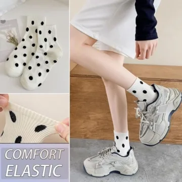 CHUNFO Colorful Ribbed Ankle Socks for Women