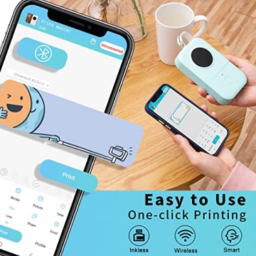 Compact Phomemo D30 Bluetooth Label Maker for Easy Labeling