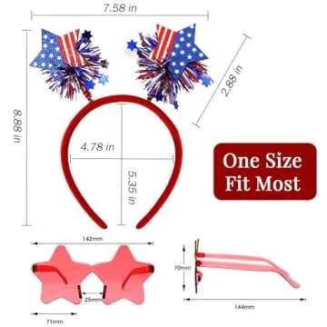 4 PCS Patriotic Party Accessories for Independence Day