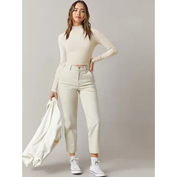 Verdusa Women's Mock Neck Fitted Crop Top for Stylish Comfort