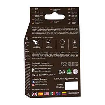 MinaiBrow Dark Brown Tint Kit | Natural Spot Coloring Brow Powder, Water & Smudge Proof Instant Brow Dye, 100% Gray Coverage, 30 Applications, Ammonia &, Vegan, Cruelty Free, Plant-Based