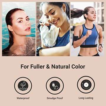 MinaiBrow Dark Brown Tint Kit | Natural Spot Coloring Brow Powder, Water & Smudge Proof Instant Brow Dye, 100% Gray Coverage, 30 Applications, Ammonia &, Vegan, Cruelty Free, Plant-Based