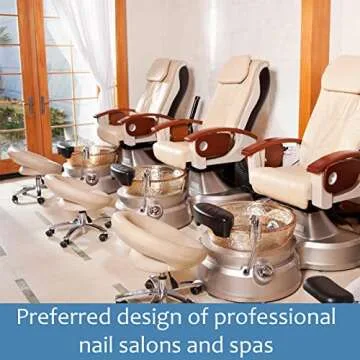 PrettyClaw Disposable Spa Chair Liner Elastic Bags for Pedicure and Foot Massages Footsie Bath Liners Fits Most Salon Chair Tubs Blue (100 Pieces)