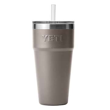 YETI Rambler 26 oz Straw Cup, Vacuum Insulated, Stainless Steel with Straw Lid, Sharptail Taupe