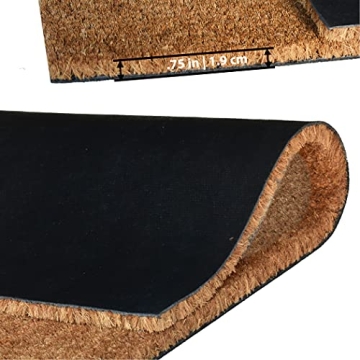 NINAMAR Patriotic Door Mat for USA Decor - High Quality Coir