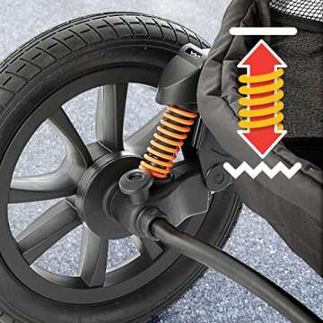 Chicco Activ3 Jogging Travel System - Crux | Black