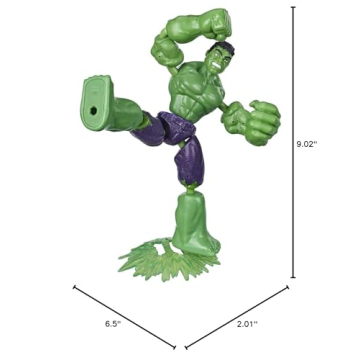 6-Inch Bend and Flex Hulk Action Figure for Kids