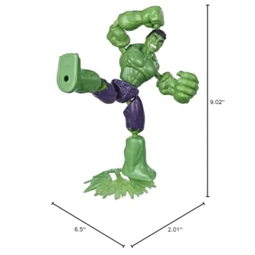 6-Inch Bend and Flex Hulk Action Figure for Kids