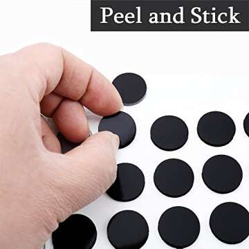 HOUSE AGAIN Round Magnets with Adhesive Backing, Adhesive Magnets for Crafts, Small Sticky Magnetic Dots for DIY Projects, Hanging & Organizing Light Objects, 70 Pcs 20x2mm
