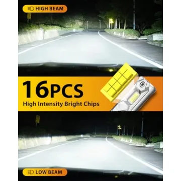 FAHREN H11/H9/H8 LED Bulbs - 40000LM Bright Upgrade