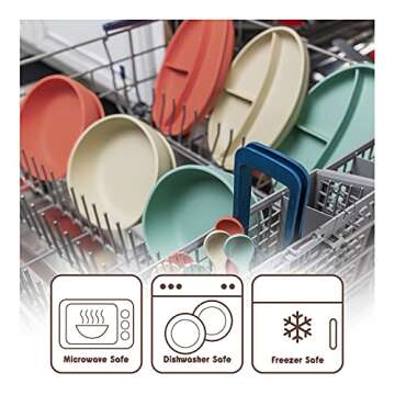 Little Twig Unbreakable Silicone Feeding Set | 6 PC Tableware Set | Non-Toxic BPA & PVC Free | Dishwasher & Microwave Safe | Includes Strong Suction Plate, Bowl, Spoon, Fork, Bib, Travel Bag | Sage