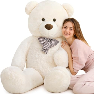 MaoGoLan Life Size Giant Jumbo Teddy Bear 55 inch Big Stuffed Animals Chucky Plush Large Bear Gift f...