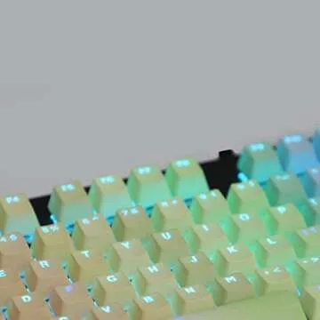 YMDK Pastel Gradient Keycap Set for Mechanical Keyboards