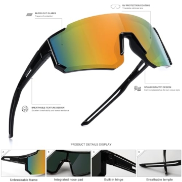 SEKKAF Youth Baseball Sunglasses - Trendy and Functional for Kids