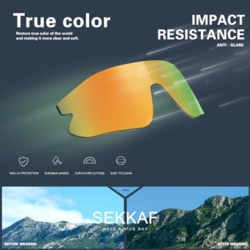 SEKKAF Youth Baseball Sunglasses - Trendy and Functional for Kids