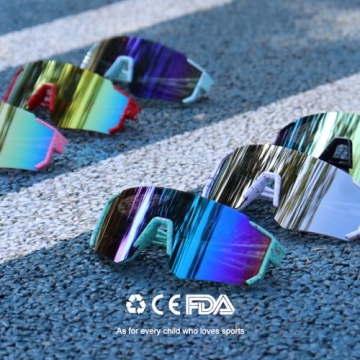 SEKKAF Youth Baseball Sunglasses - Trendy and Functional for Kids