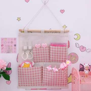 MBVBN Kawaii Stuff for Room Kawaii Organizer Kawaii Pink Room Decor Kawaii Wall Decor Kawaii Room De...