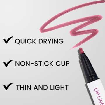 Kaely Orchid Matte Lip Tint 2-in-1 Liquid Lipstick & Liner