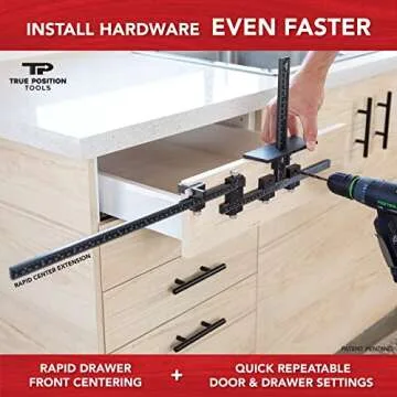 True Position Tools PRO Cabinet Hardware Jig - Fast Handle & Knob Installation