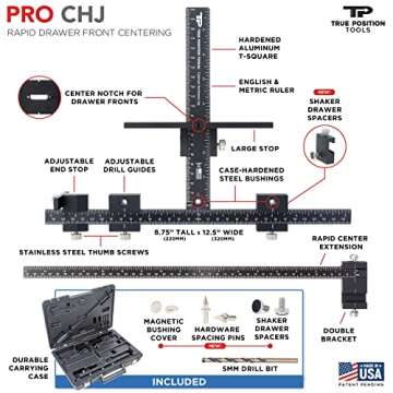 True Position Tools PRO Cabinet Hardware Jig for Easy Installations