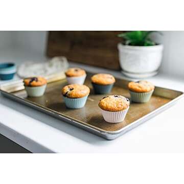 BPA Free Silicone Baking Cups, 24 Pack - Reusable Cup Liners