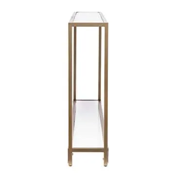 Stylish SEI Furniture Bergen Console Table - Gold Finish