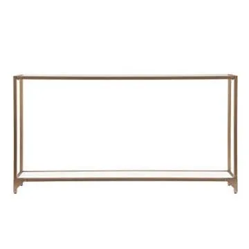 Stylish SEI Furniture Bergen Console Table - Gold Finish