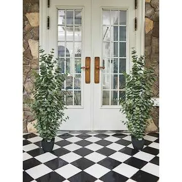 Clycaloor 2PCS Large Eucalyptus Trees - Lifelike Decor