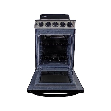 Compact 20" Electric Range with Pyrolytic Oven and Knobs