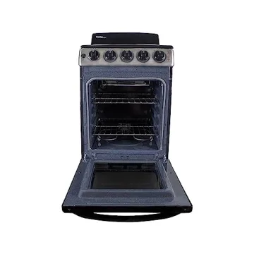 Compact 20" Electric Range with Pyrolytic Oven and Knobs
