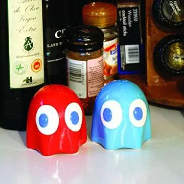 Pacman Ghost Salt and Pepper Pots for Nostalgic Dining