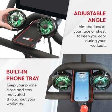 Ultimate Dual Fans for Peloton Bike with Phone Tray