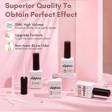 Makartt Dip Powder Liquid Set for Easy At-Home Manicures