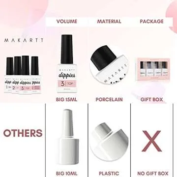 Makartt Dip Powder Liquid Set for Easy At-Home Manicures