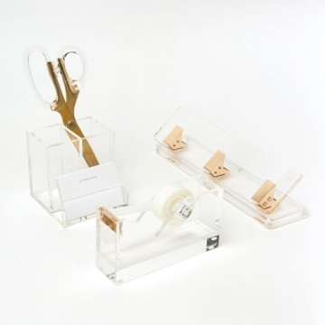 Chic Acrylic Scissors for Stylish Workspaces