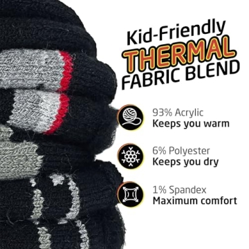 HOT FEET Kids Thermal Socks - Cozy Winter Essentials for Kids