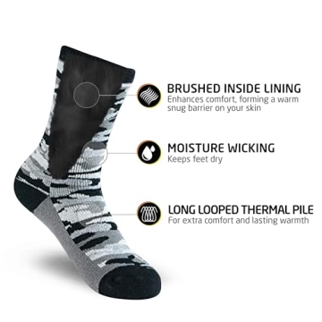 HOT FEET Kids Thermal Socks - Cozy Winter Essentials for Kids