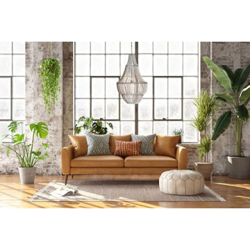 Rustic Wood Bead Chandelier for Elegant Living Spaces