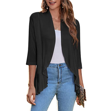 Zeagoo Women's Lightweight Draped Cardigan for Every Occasion