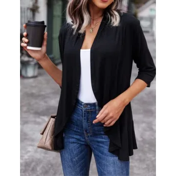 Zeagoo Women's Lightweight Draped Cardigan for Every Occasion