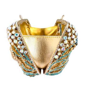 Stylish WuDiaoer Starfish Rhinestone Evening Clutch