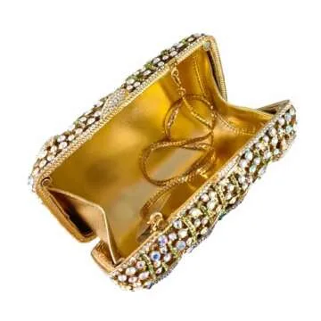 Stylish WuDiaoer Starfish Rhinestone Evening Clutch