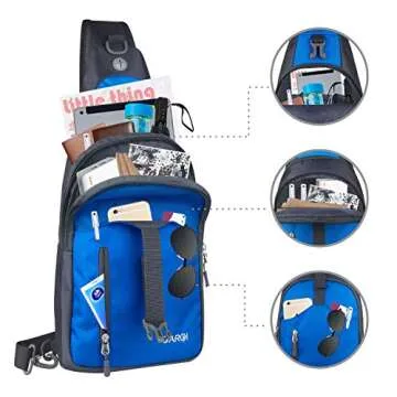 CARQI Sling Bag Shoulder Backpack Crossbody Purse for Hiking Camping