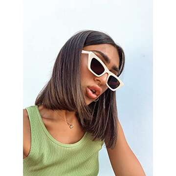 Stylish VANLINKER Polarized Cat Eye Sunglasses for Women