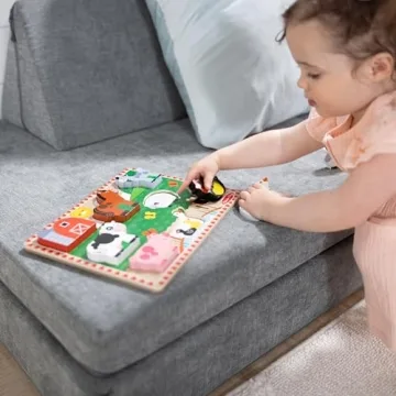 Melissa & Doug Eco-Friendly Farm Chunky Puzzle for Toddlers