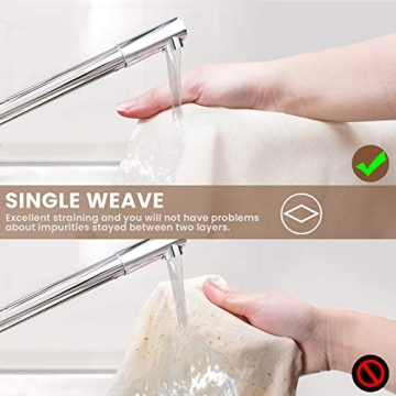 Ultra Fine Precut Cheesecloth 15x15'' 4 Pack for Cooking