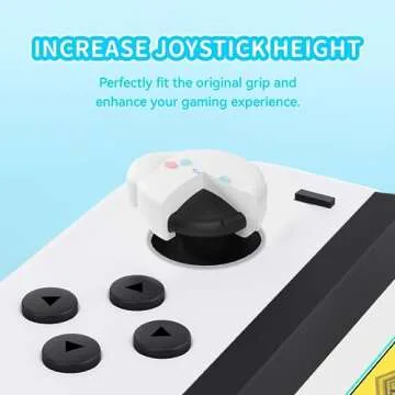 WISHAVEN Cute Pocket Monsters Joycon Thumb Grip Caps Compatible with Nintendo Switch, Soft Silicone Joystick Cover for Nintendo Switch/OLED/Lite Controller, 4PCS (Cupcakes & Cinnamon Roll Dog)