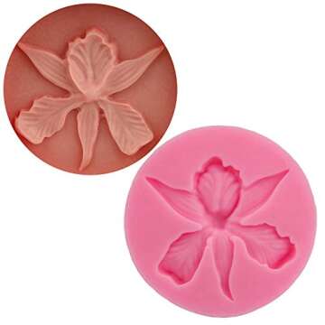 Cute Very Mini Creative Orchid Flower Floral Silicone Mold Cymbidium for DIY Cake Fondant Baking Biscuit Tray 3D Hard Candies Desserts Drop Glue Decor Tool